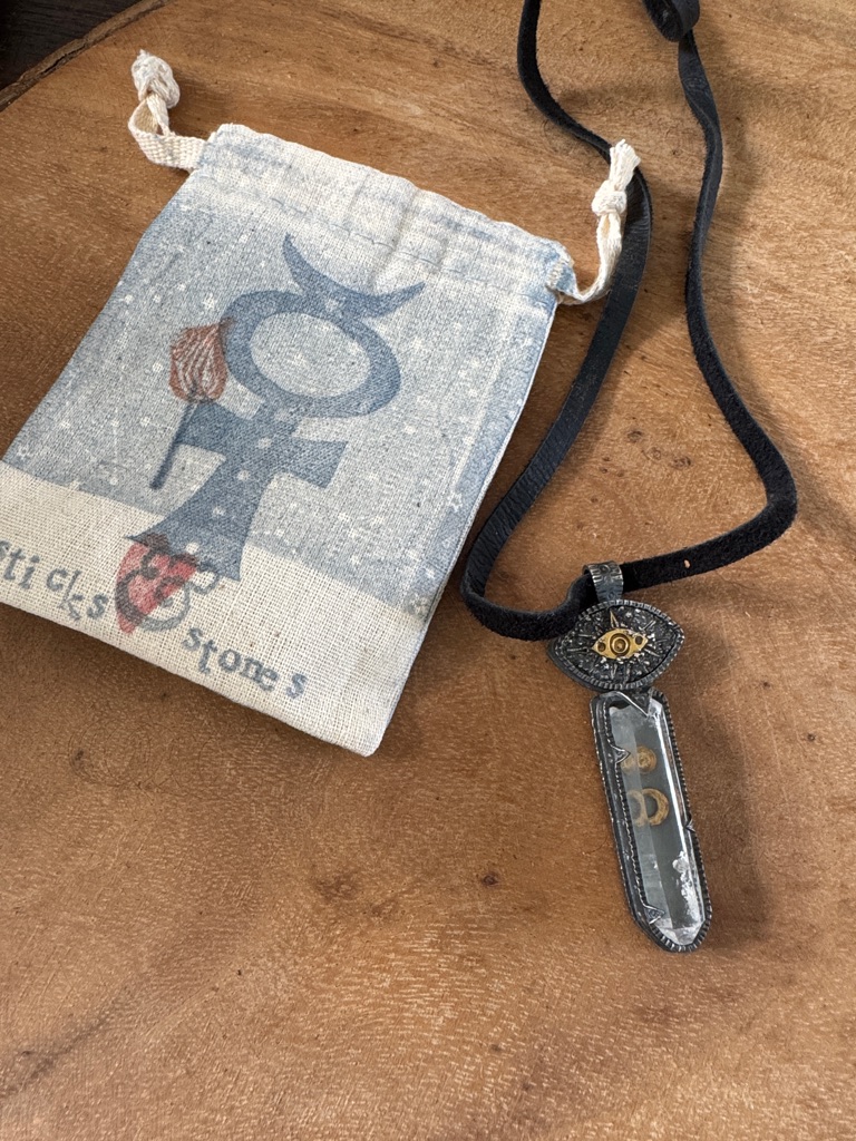 Sticks And Stones Sterling And Gold Pendant
